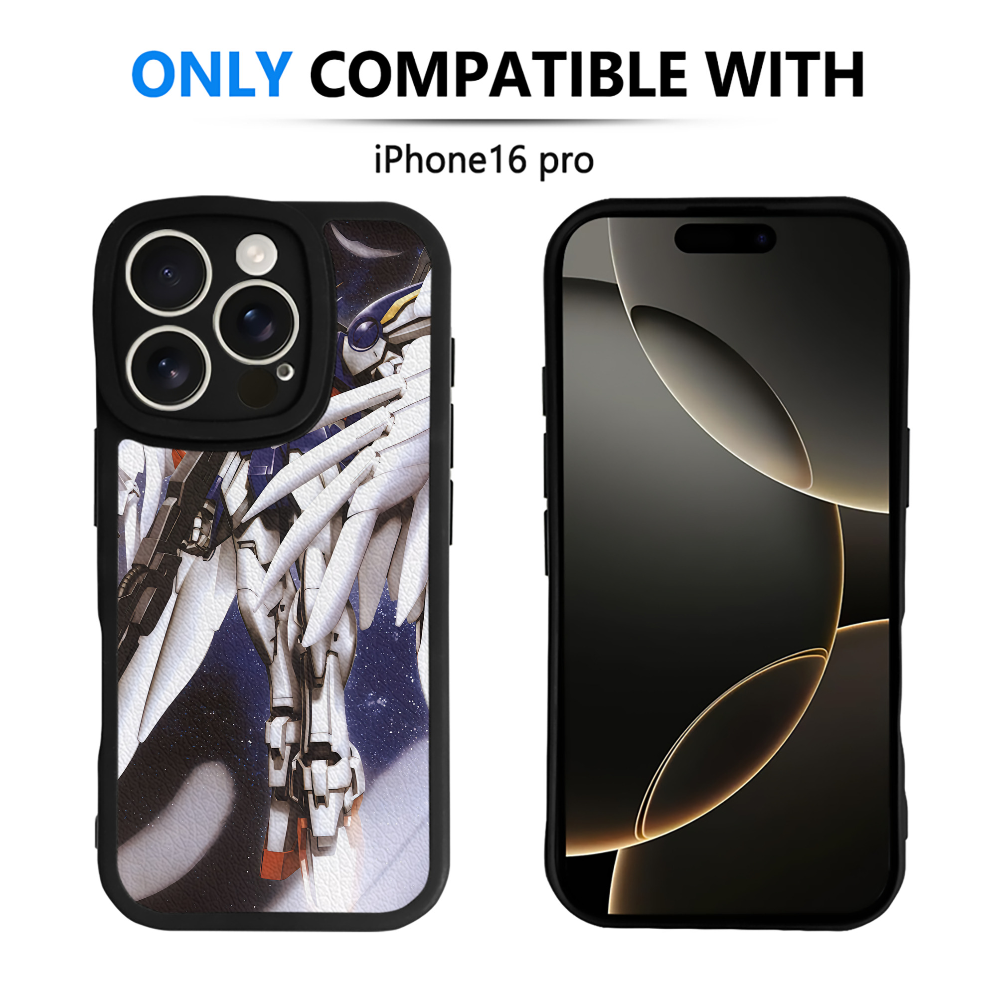 （画像用） 機動戦士ガンダム Mobile Suit Gundam 【iPhone 16シリーズ対応】シリコンスマホケース（レザー調） 材質：シリコン